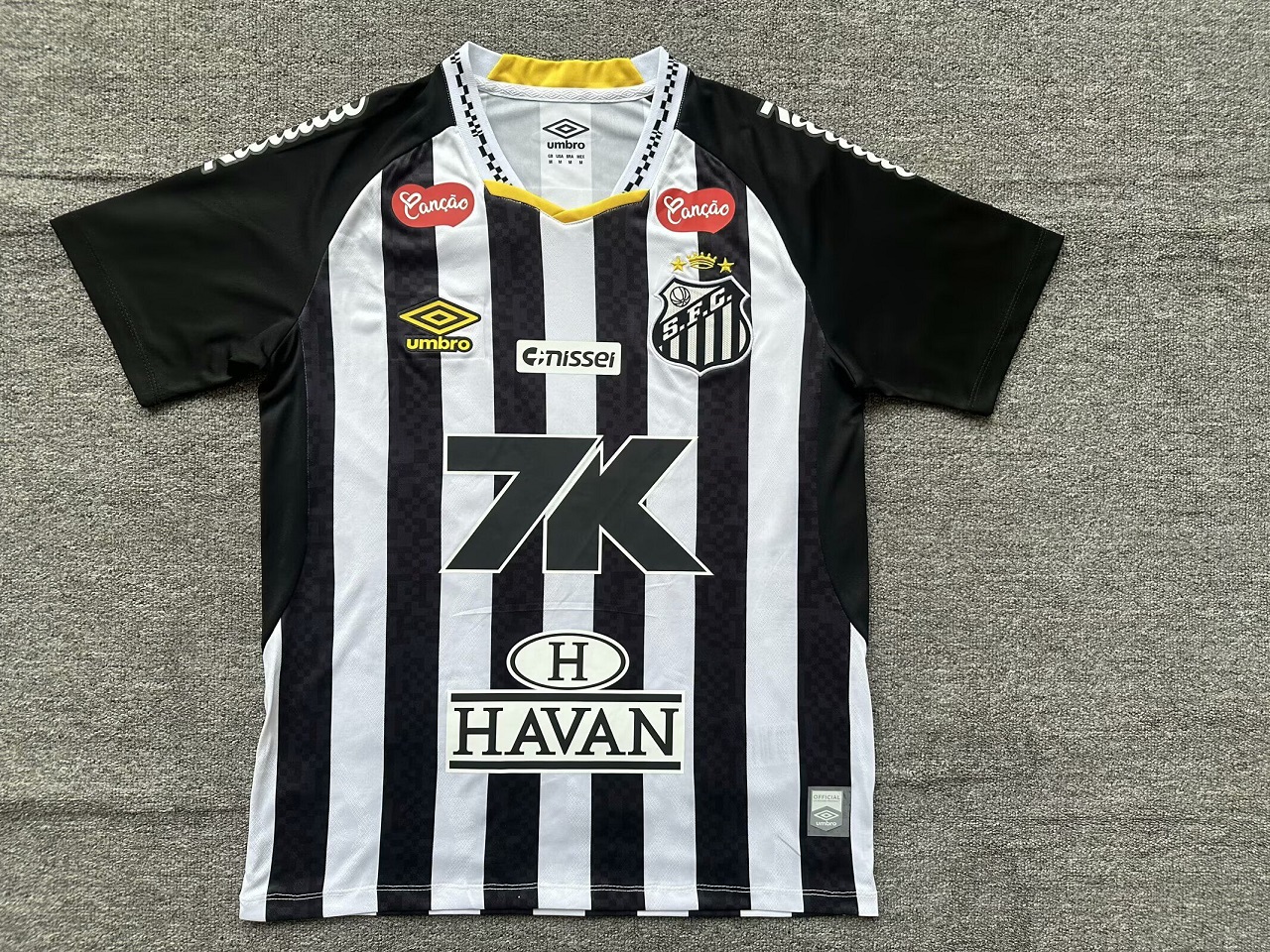 AAA Quality Santos 25/26 Away Black/White Sponsor Jersey